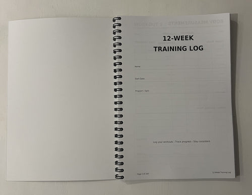 Position Clear: 12-Week Workout Training Diary — Black