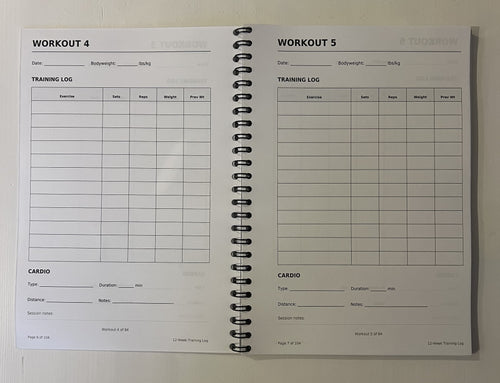 Position Clear: 12-Week Workout Training Diary